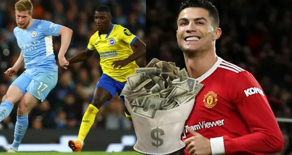 La diferencia de salarios entre Moisés Caicedo y Cristiano Ronaldo que se enfrentaron por Premier League