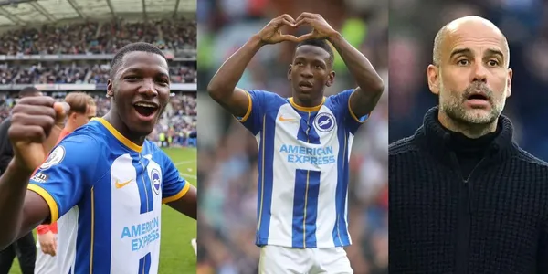 La excusa que puso Guardiola luego de que no pudo contra Moisés Caicedo y Pervis