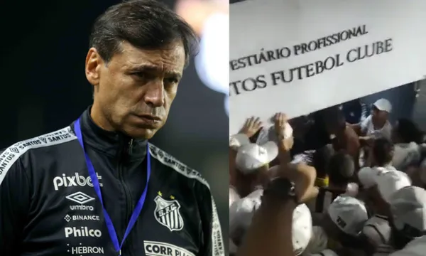 La hinchada del Santos se mostró enfurecida luego de que Fabián Bustos perdiera ante el Táchira de Venezuela