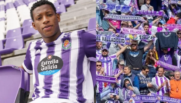 La hinchada del Valladolid se mostró feliz al enterarse de que Plata jugará en primera junto al conjunto albivioleta