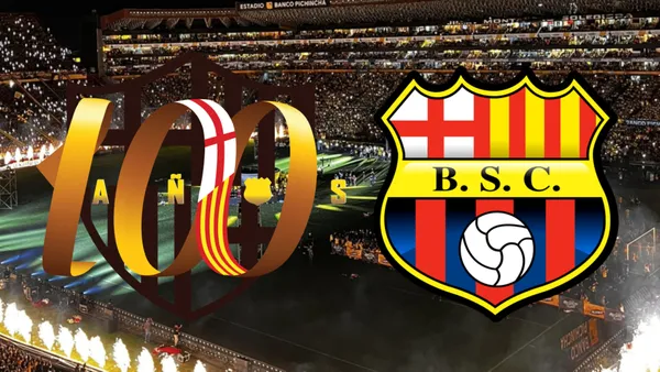 La noche del centenario de Barcelona SC