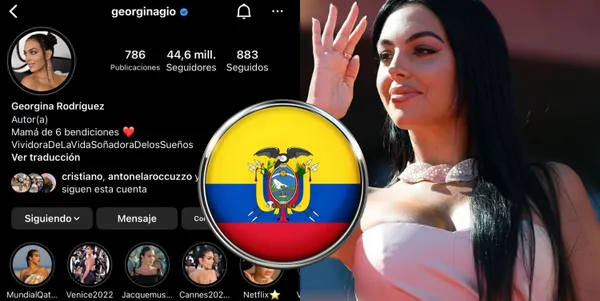 La pareja de Cristiano Ronaldo sigue a la esposa de un ecuatoriano