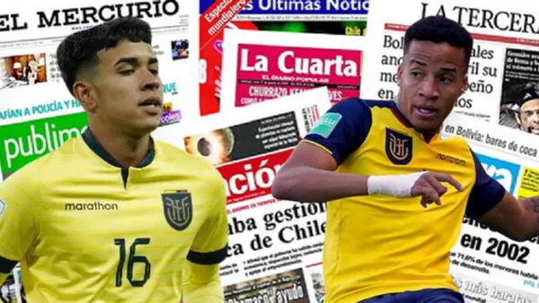 La prensa chilena habló de Kendry Páez también (Foto tomada de: La Izquierda/Récord/El Comercio)