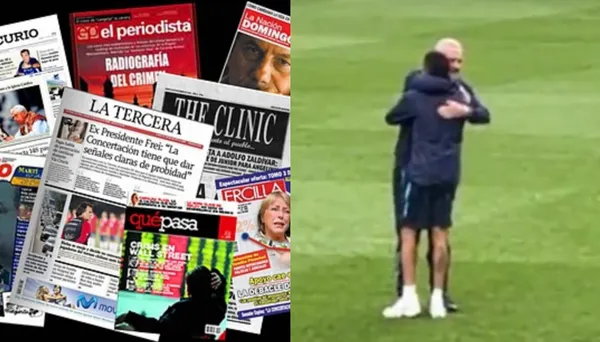 La prensa chilena se hizo eco del abrazo que le dio Gustavo Alfaro a Byron Castillo