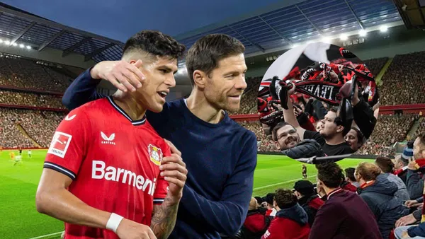 La reacción de Xabi Alonso con todo su equipo y Piero Hincapié