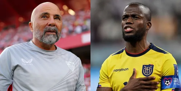 La reacción de Jorge Sampaoli cuando vio a Enner Valencia