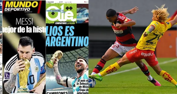 La reacción de la prensa Argentina al ver el triunfo de Aucas sobre Flamengo