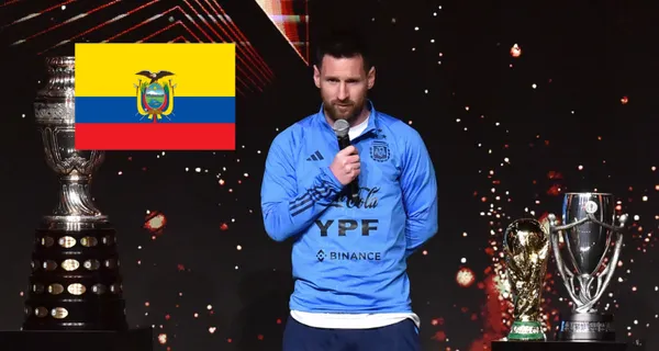 La reacción de Lionel Messi al ver la bandera de Ecuador en la Noche de Las Estrellas