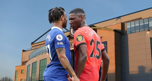 La reacción de Moisés Caicedo al gol de Raheem Sterling