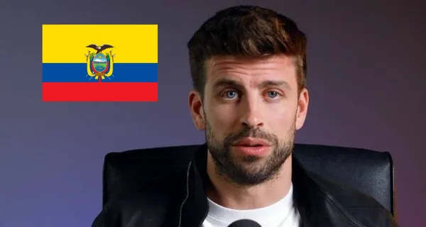 La reacción de Piqué cuando le enseñaron la bandera de Ecuador