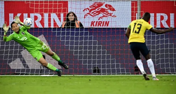 La Selección de Ecuador empató ante su similar de Japón. Enner Valencia pateó un penal pero el portero nipón lo atajó
