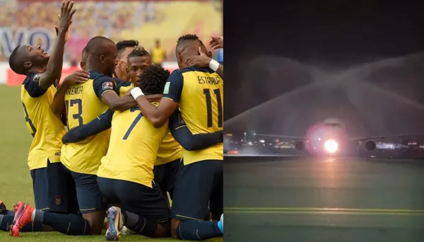 La selección ecuatoriana llegó a Ecuador y fueron recibidos como campeones