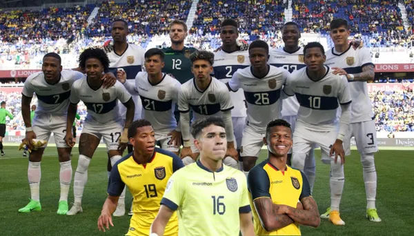 La Selección Ecuatoriana posando para los reporteros gráficos. FOTO: Primicias
