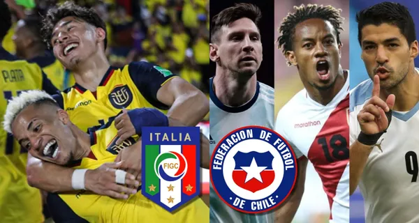 La Selección Ecuatoriana tuvo el apoyo de varios combinados nacionales mientras que Italia y Chile se quisieron aprovechar de la situación