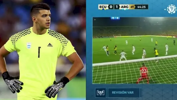 Las polémicas por el penal a favor de Ecuador siguen retumbando en la prensa Argentina y el golero Rulli confesó lo que en realidad pasó