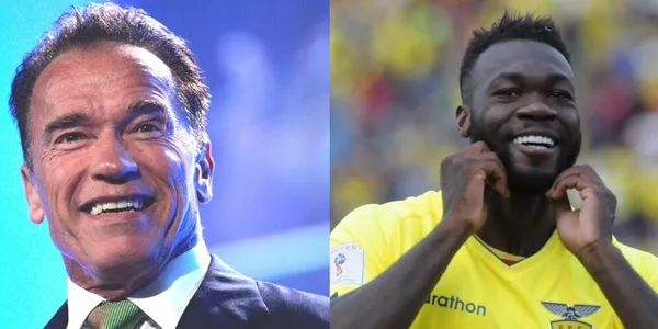 Lección de humildad de Arnold Schwarzenegger a Felipe Caicedo