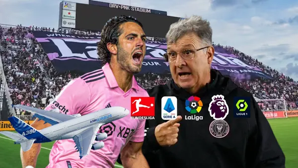 Leonardo Campana gritando, Tata Martino molesto. Foto tomada de: Inter Miami/PESLogos