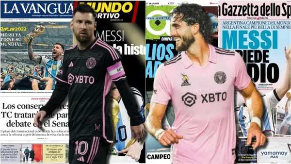 Leonardo Campana y Lionel Messi / Foto: El Comercio