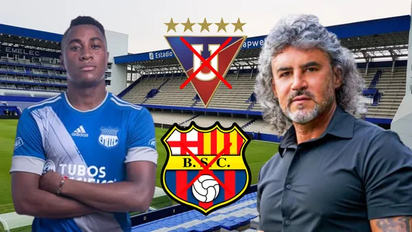 Leonel Álvarez y Bryan Carabalí (Foto tomada de: El Universo/Database/Leonel Álvarez/Wikipedia)