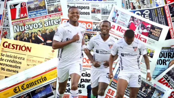 Liga de Quito y prensa peruana / Foto de: El Futbolero Ecuador