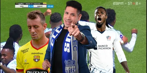 Liga derrotó esta tarde a Emelec con un tanto de José “Choclo” Quintero.