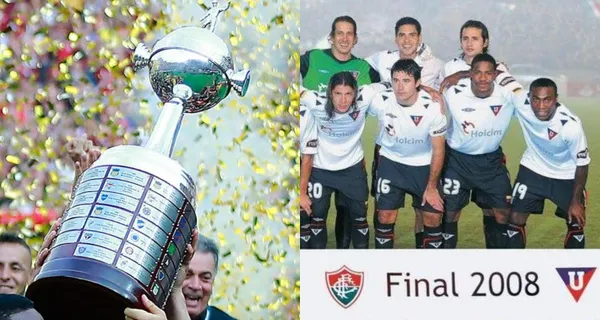 Liga de Quito aprovechó que hay una nueva Copa Libertadores para poner su placa con el nuevo logo del equipo. Es el que más sobresale de todos los clubes