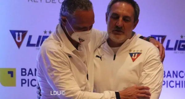 Liga de Quito empató contra Aucas y Pablo Marini se fue contra la hinchada mandando a callar a uno de ellos