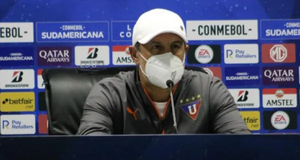 Liga de Quito empató contra Orense de visita y se despidió de la Libertadores. Pablo Marini acudió a rueda de prensa donde prefirió no hablar de sus jugadores sino de la cancha