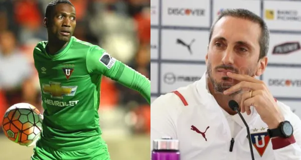 Liga de Quito ganó a Emelec y hubo una jugada donde Dida Domínguez no salió jugando bien con los pies terminó en opción de gol Millonario