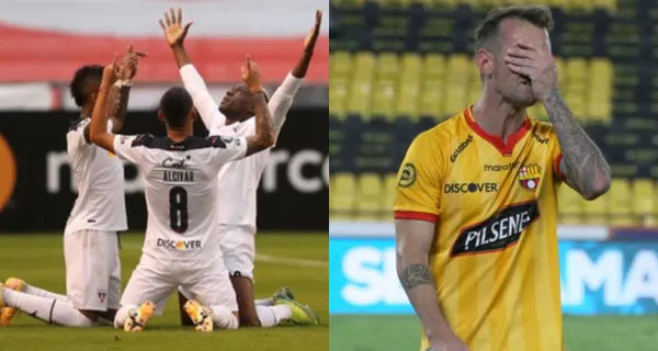 Liga de Quito jugó en Machala y la hinchada fue en gran número, mientras Barcelona SC que rivalizó ante U. Católica no tuvo el aforo esperado. Mira la diferencia