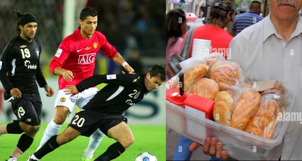 Liga de Quito jugó contra Manchester United y un jugador no dio la talla en el Mundial de Clubes. Hoy se puso un negocio de comida