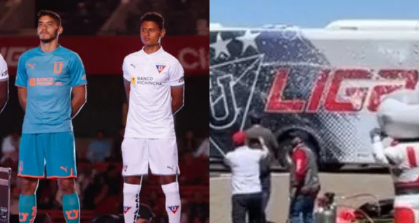 Liga de Quito llamó la atención por el diseño que tiene de su bus, donde llevará al equipo a todas las partes del Ecuador
