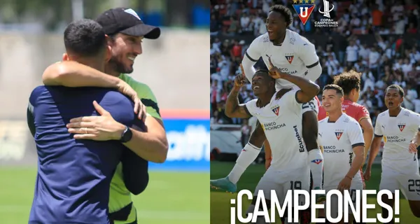 Liga de Quito venció a Deportivo Cuenca y esto fue lo que dijo Luis Zubeldía tras ganar la copa Edgardo Bauza