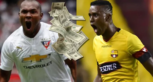 Liga de Quito y Barcelona SC tuvieron el regreso de Juan Luis Anangonó y Fidel Martínez respectivamente, mira lo que valen sus pases