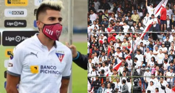 Liga de Quito y su hinchada está partida y en su llegada a Ambato a los jugadores, con Adolfo Muñoz, les cantaron