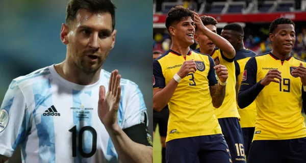 Lionel Messi no estuvo cómodo en el cotejo ante Ecuador y se molestó con varios jugadores en la cancha