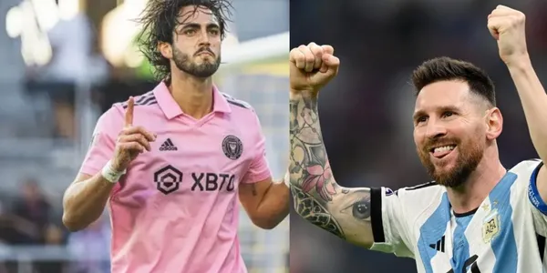 Lionel Messi le dio un golpe bajo a Leonardo Campana