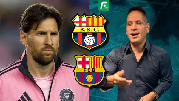 Lionel Messi-Luis Miguel Delgado / Foto: El Futbolero Ecuador