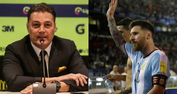 Lionel Messi visitó el estadio Monumental y aprovecharon para invitarlo a la Noche Amarilla con Barcelona SC