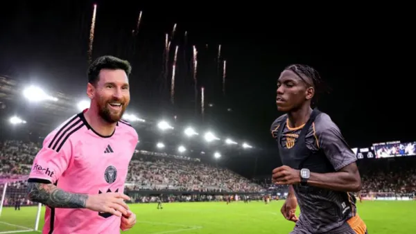 Lionel Messi y Allen Obando / Foto de: API