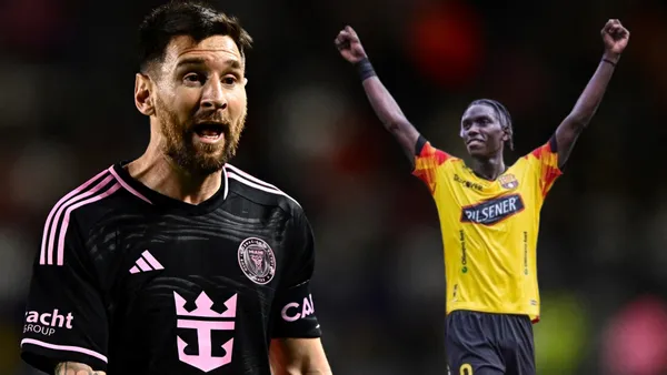 Lionel Messi y Allen Obando / Foto de: El Futbolero Ecuador