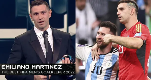Lionel Messi y cómo reaccionó cuando vio a Dibu Martínez como el ganador al The Best, categoría porteros