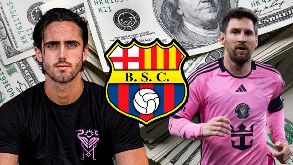 Lionel Messi y Leonardo Campana (Foto tomada de: Los Ángeles/KCH/Transfermarkt/Wikipedia)