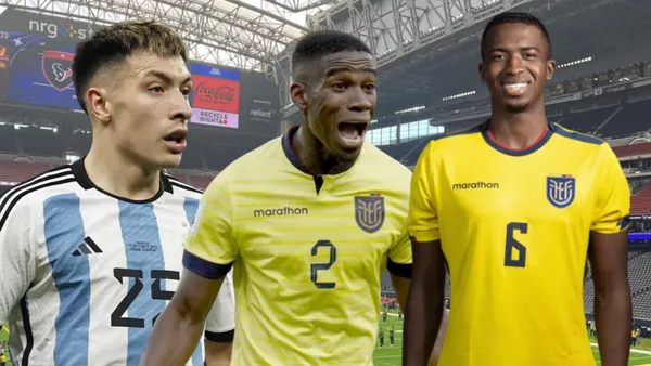 Lisandro Martínez, Willian Pacho y Félix Torres (Foto tomada de: Houston/TyC Sports/Fútbol Fantasy/La Tri)