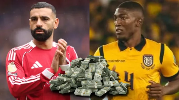 Liverpool-Mohamed Salah-Joel Ordóñez / Foto: Infobae