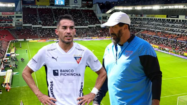 Lizandro Alzugaray, Pablo Sánchez. Foto tomada de: Liga de Quito