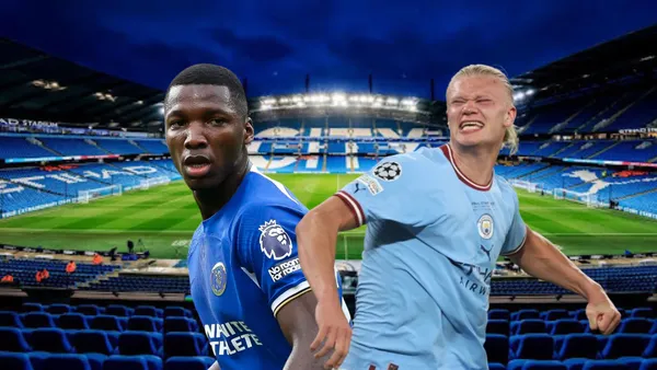 Lo primero que hizo Haaland con Moisés Caicedo antes del partido