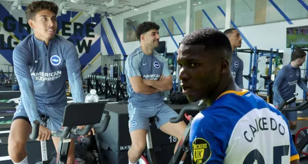 Lo que hizo Moisés Caicedo en el entrenamiento de Brighton