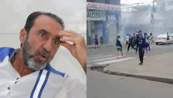 Los aficionados del 'bombillo' generaron desmanes a las afueras del estadio