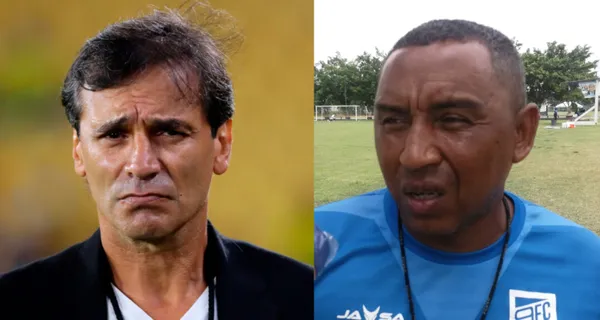 Los ánimos se calentaron en el partido entre Barcelona SC y 9 de Octubre y Bustos discutió con León